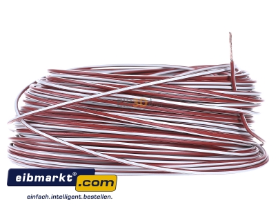 View on the left Verschiedene-Diverse H07V-K   1,5   rt/ws Single core cable 1,5mm Red/White - H07V-K 1,5 rt/ws
