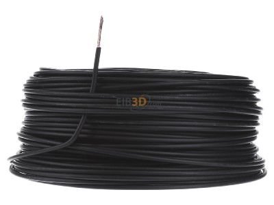 Front view Diverse H07Z-K 2,5 sw Eca Single core cable 2,5mm² black 

