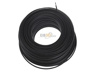 Top rear view Diverse H07Z-K 2,5 sw Eca Single core cable 2,5mm² black 

