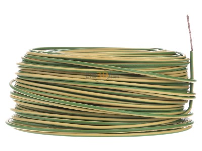 View on the left Diverse H07Z-K 2,5gn/geEca Single core cable 2,5mm green-yellow 
