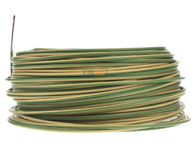 View on the right Diverse H07Z-K 2,5gn/geEca Single core cable 2,5mm green-yellow 
