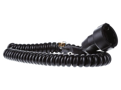 View on the left Bachmann BM0010705 Spiral cable H05VV-F 3G1.5qmm L:0.5m black 
