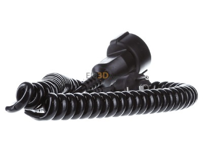 Back view Bachmann BM0010705 Spiral cable H05VV-F 3G1.5qmm L:0.5m black 
