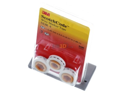 Ansicht oben vorne 3M SDR-4 (VE3) Kabelmark. Nachf�llrollen Ziffer 4, 3er Pack SDR-4 (Inhalt: 3)