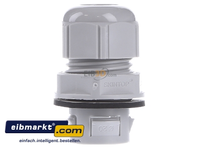 Front view Lapp Zubehr CLICK M20 R7035 LGY Cable screw gland 
