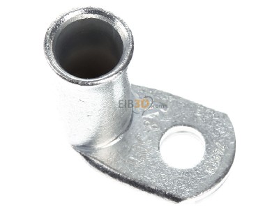 Ansicht oben links Klauke 746F/8 Rohrkabelschuh 50qmm 90Grad abgew. 