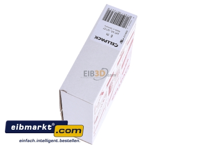 Ansicht oben rechts Cellpack SB 12-4 bl 8m Schrumpfschlauch-Abrollbox 12-4mm/L:8m, blau 