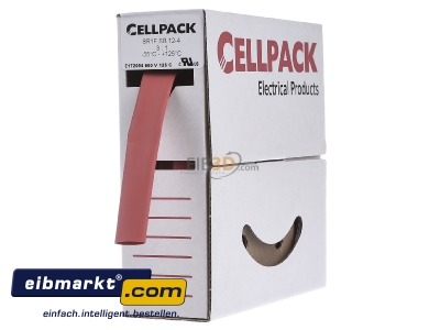 View on the right Cellpack 127129 Thin-walled shrink tubing 12/4mm red
