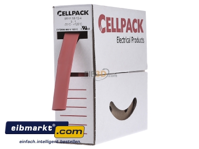 Ansicht rechts Cellpack 127129 Schrumpfschlauch-Abrollbox 12-4mm/L:8m, rot SB 12-4 rt 8m