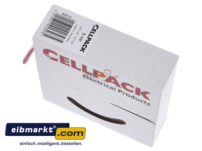Top rear view Cellpack 127129 Thin-walled shrink tubing 12/4mm red
