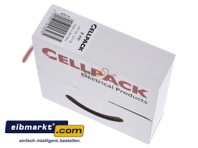 Ansicht oben hinten Cellpack 127129 Schrumpfschlauch-Abrollbox 12-4mm/L:8m, rot SB 12-4 rt 8m