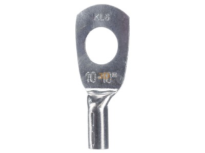 Front view Klauke 102R/10 Lug for copper conductors 10mm M10 
