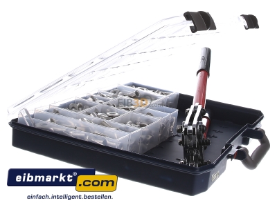 Ansicht links Cimco 18 1545 Rohrkabelschuh-Sortiment 