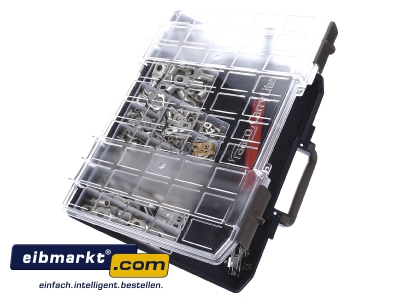 Ansicht oben links Cimco 18 1545 Rohrkabelschuh-Sortiment 