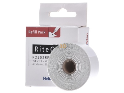 Frontansicht Hellermann Tyton RO202REF-1401-WH Etiketten 12,7x50,8mm Pack a 150St 