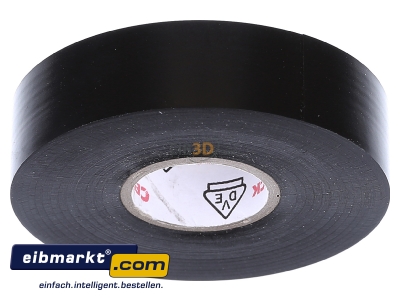 Ansicht oben vorne Cellpack 233 0.18-19-20 sw PVC-Band UV-best. D:0.18mmB:19mmL:20m 