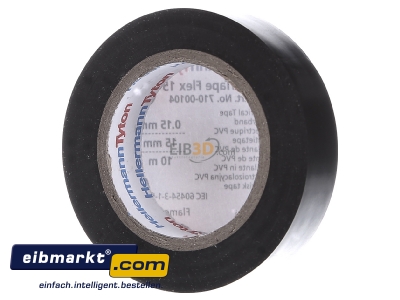 Ansicht hinten HellermannTyton Flex 15-BK15x10m PVC Isolierband schwarz 