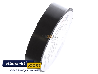 Ansicht oben links HellermannTyton Flex 15-BK15x10m PVC Isolierband schwarz 