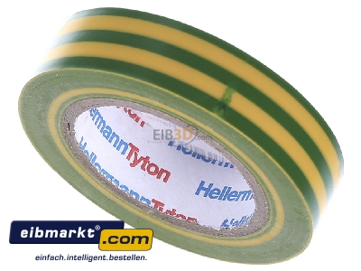Ansicht oben hinten HellermannTyton Flex 15GNYE15x10m PVC Isolierband gr�n-gelb 