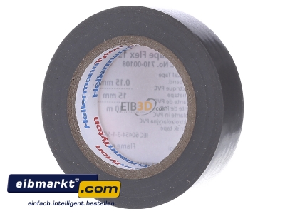Ansicht hinten HellermannTyton Flex 15-GY15x10m PVC Isolierband grau 