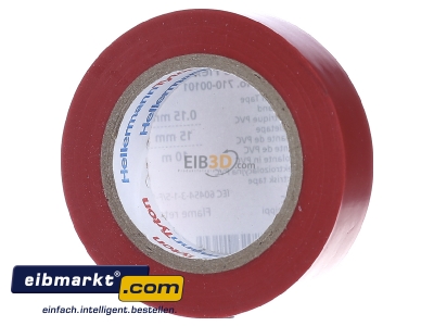 Ansicht hinten HellermannTyton Flex 15-RD15x10m PVC Isolierband rot 