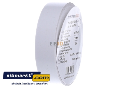 Ansicht links HellermannTyton Flex 15-WH15x10m PVC Isolierband weiss 
