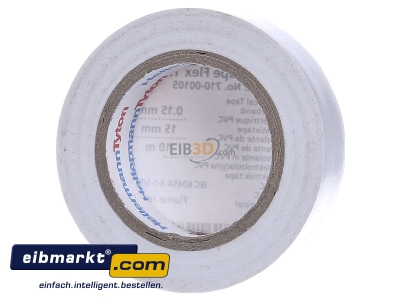 Ansicht hinten HellermannTyton Flex 15-WH15x10m PVC Isolierband weiss 