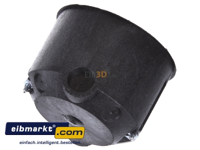 Top rear view Kaiser 9464-50 Hollow wall mounted box D=74mm

