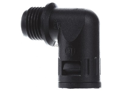 View on the right Flexa RQW1-M AD13,0/M16 sw 90�-elbow connector for corrugated hose 
