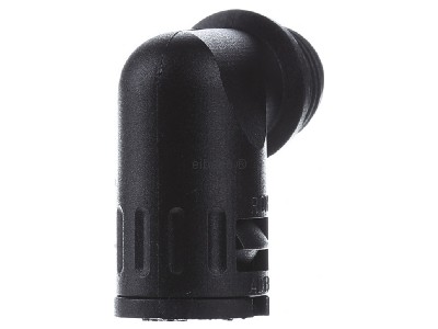 Back view Flexa RQW1-M AD13,0/M16 sw 90�-elbow connector for corrugated hose 

