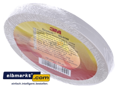 Ansicht oben vorne 3M Deutschland 9545N W19 Gewebeband 50m, 19x0,3mm ws 