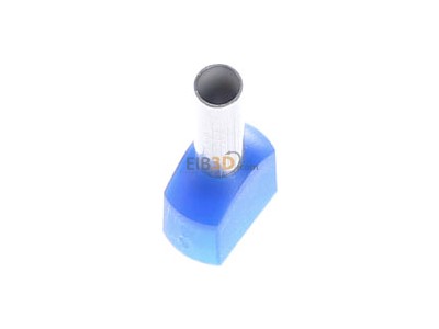 Ansicht oben rechts Intercable ICIAE210Z Zwillingsaderendh�lse 2x2,5qmm blau 