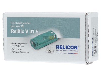 Front view Hellermann Tyton Relifix V31.5 GN Transition joint 3x0,5...2,5mm 
