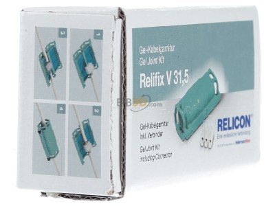 View on the left Hellermann Tyton Relifix V31.5 GN Transition joint 3x0,5...2,5mm 
