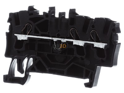 Frontansicht WAGO 2002-1305 3-Leiter-Durchgangsklemme f�r Ex e II, sw 