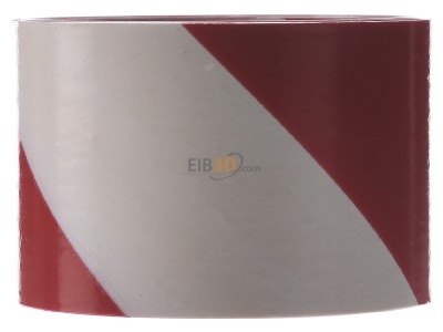 View on the left 3M 596615 (Rolle 100m) Warning tape Red/white with Stripe 
