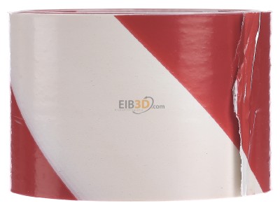 View on the right 3M 596615 (Rolle 100m) Warning tape Red/white with Stripe 
