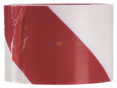 Back view 3M 596615 (Rolle 100m) Warning tape Red/white with Stripe 
