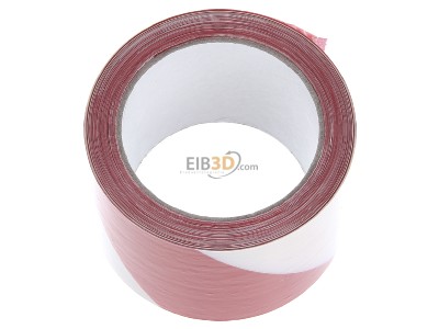 View up front 3M 596615 (Rolle 100m) Warning tape Red/white with Stripe 
