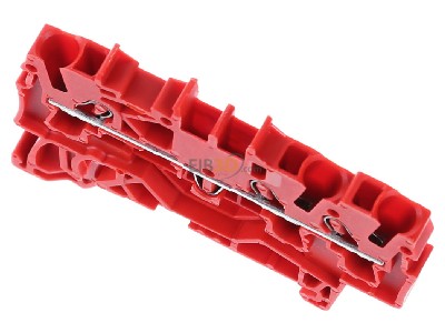 Ansicht oben vorne WAGO 2002-1303 3-Leiter-Durchgangsklemme f�r Ex e II, rot 