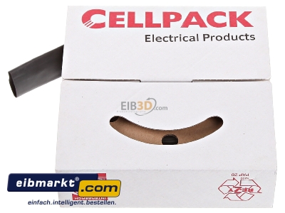 View top right Cellpack SB 24-8 sw Thin-walled shrink tubing 24/8mm black 
