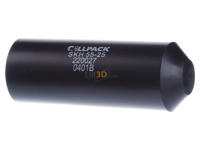 Front view Cellpack SKH 55-25 sw Shrink end cap 55/25mm 
