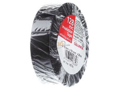 Ansicht links Cellpack 128/19mm x25m sw Isolierband 