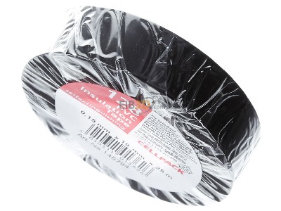 Ansicht oben vorne Cellpack 128/19mm x25m sw Isolierband 