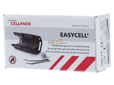 Frontansicht Cellpack EASY 2 V #389676 Gel-Verbindungsmuffe mit Verbinderblock EASY 2 V 389676