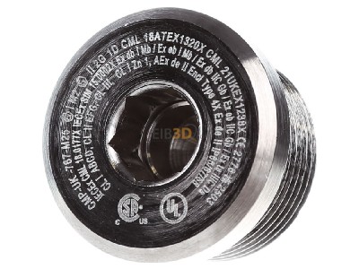 Front view Stahl 253040 Plug for cable screw gland M25 
