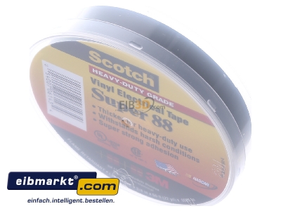 View up front 3M Deutschland ScotchSuper88 19x20 Adhesive tape 20m 19mm black
