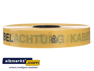 View on the right 3M Deutschland DE-9999-6048-2 Warning tape yellow with imprint
