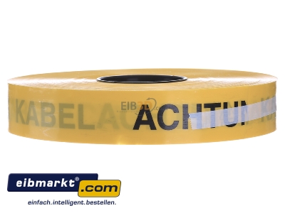 Back view 3M Deutschland DE-9999-6048-2 Warning tape yellow with imprint
