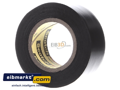 Front view 3M Deutschland 80610833800 Adhesive tape 6m 19mm black
